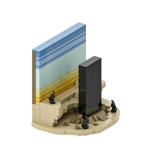 MOC 2001 A Space Odyssey Postcard Model Building Blocks Gift Building Bricks MOC - ToylandEU