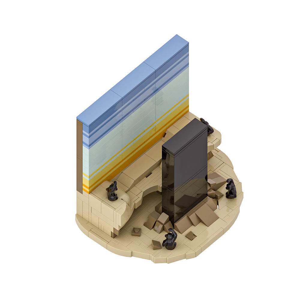 MOC 2001 A Space Odyssey Postcard Model Building Blocks Gift Building Bricks MOC - ToylandEU