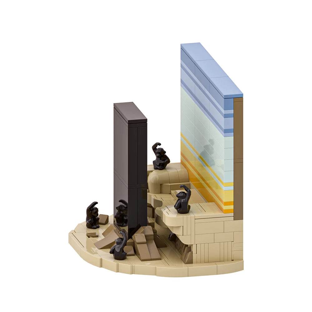 MOC 2001 A Space Odyssey Postcard Model Building Blocks Gift Building Bricks MOC - ToylandEU