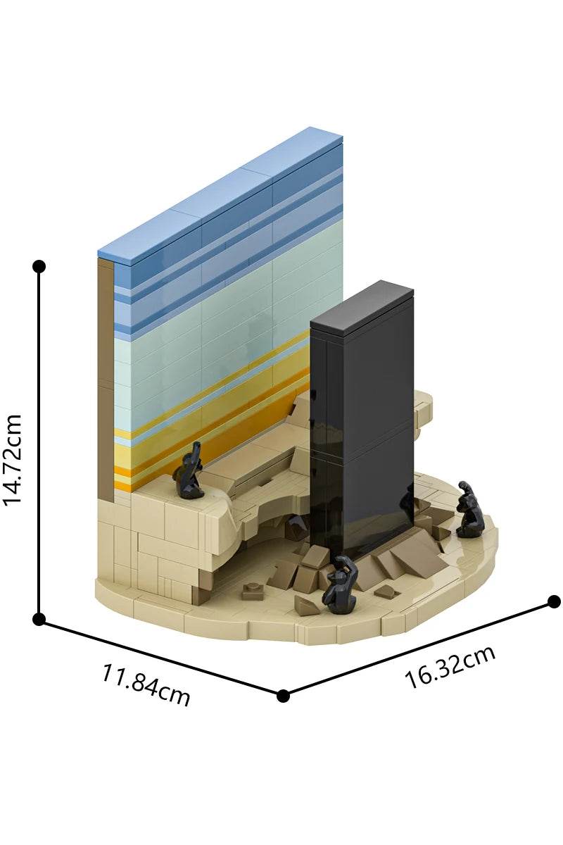 MOC 2001 A Space Odyssey Postcard Model Building Blocks Gift Building Bricks MOC - ToylandEU