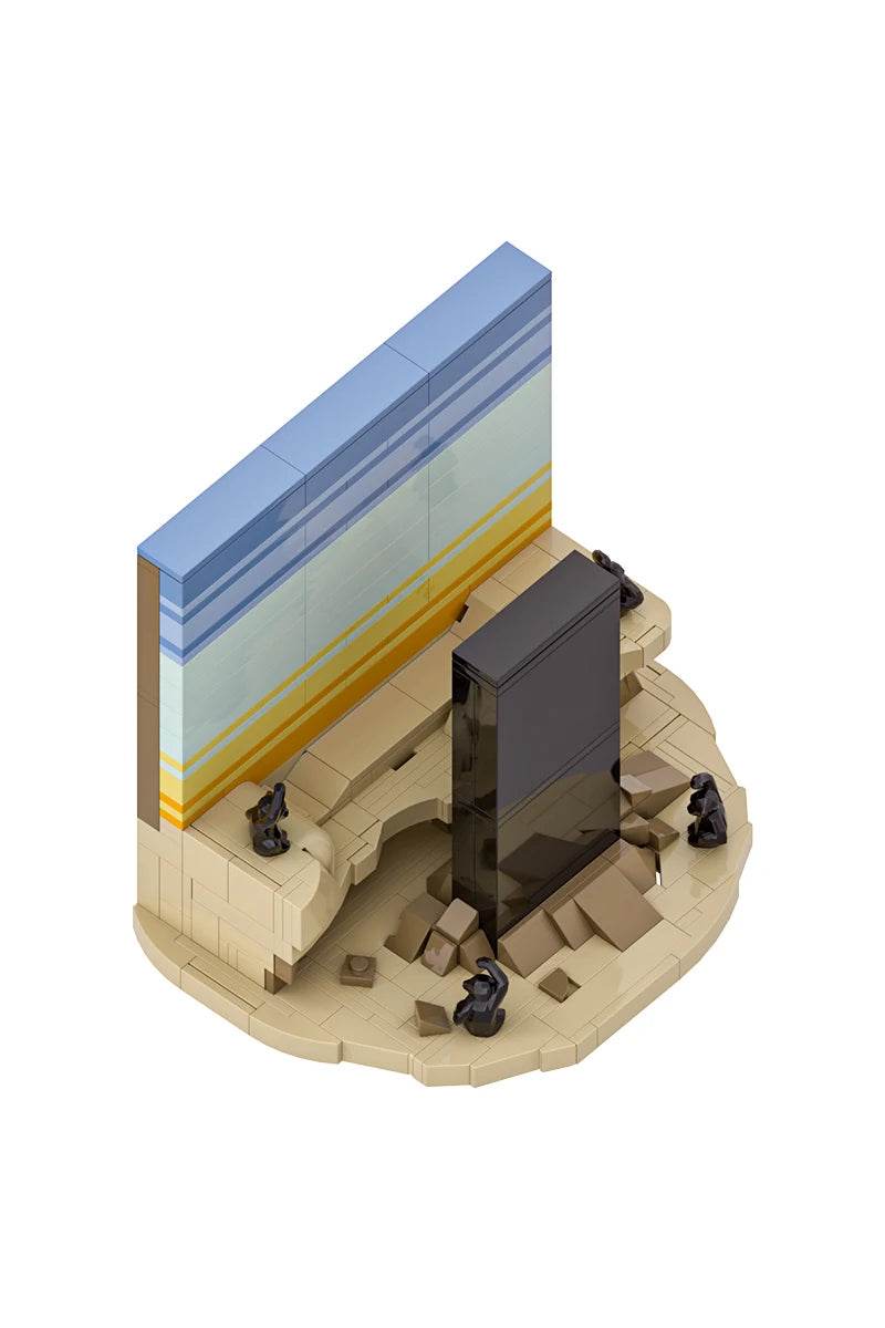 MOC 2001 A Space Odyssey Postcard Model Building Blocks Gift Building Bricks MOC - ToylandEU