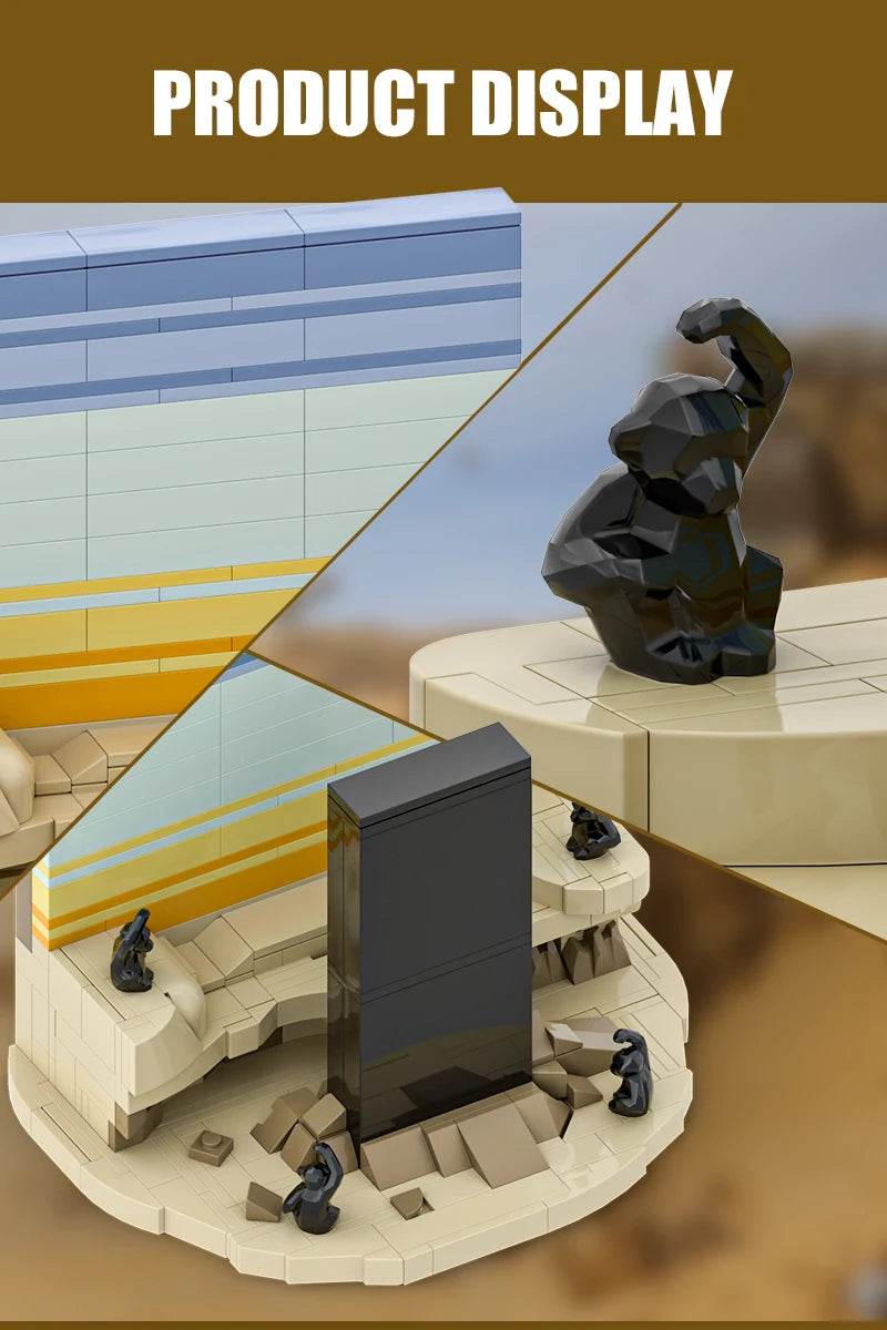 MOC 2001 A Space Odyssey Postcard Model Building Blocks Gift Building Bricks MOC - ToylandEU