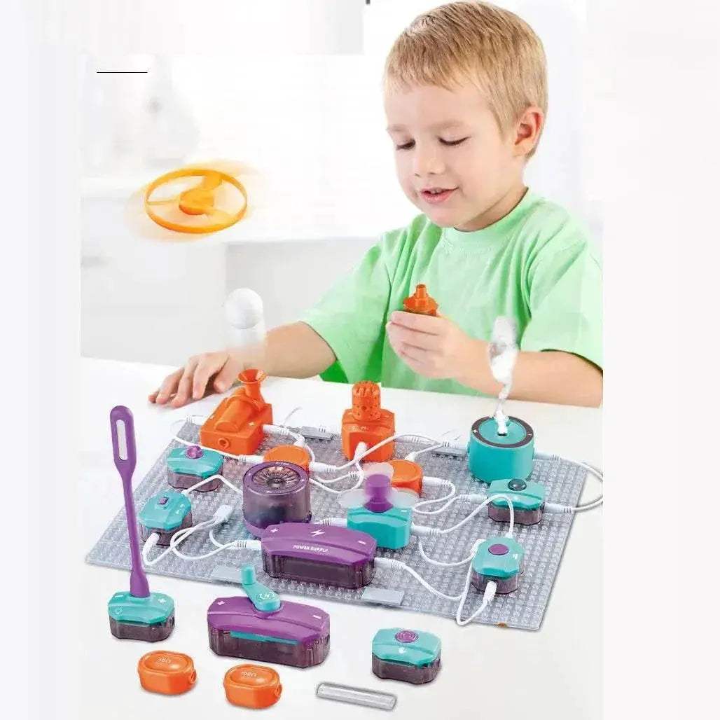 2025 Children's Science Experiment Physics Circuit Building Blocks Assembly Puzzle Educational DIY Toys - ToylandEU