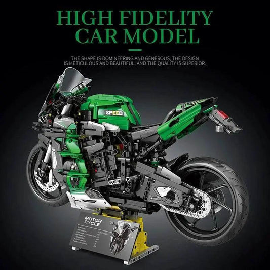  MOC 2088PCS H2 SX Motorcycle Building Blocks City Racing Model -  ToylandEU™