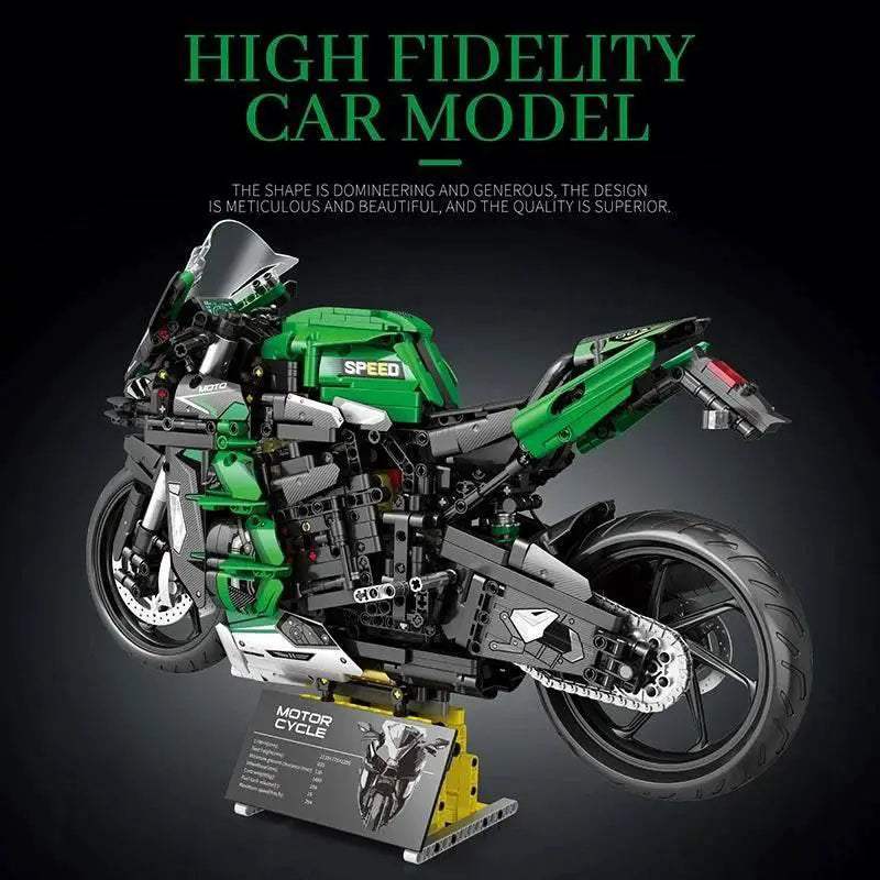 2088PCS H2 SX Motorcycle Building Blocks City Racing Model - ToylandEU