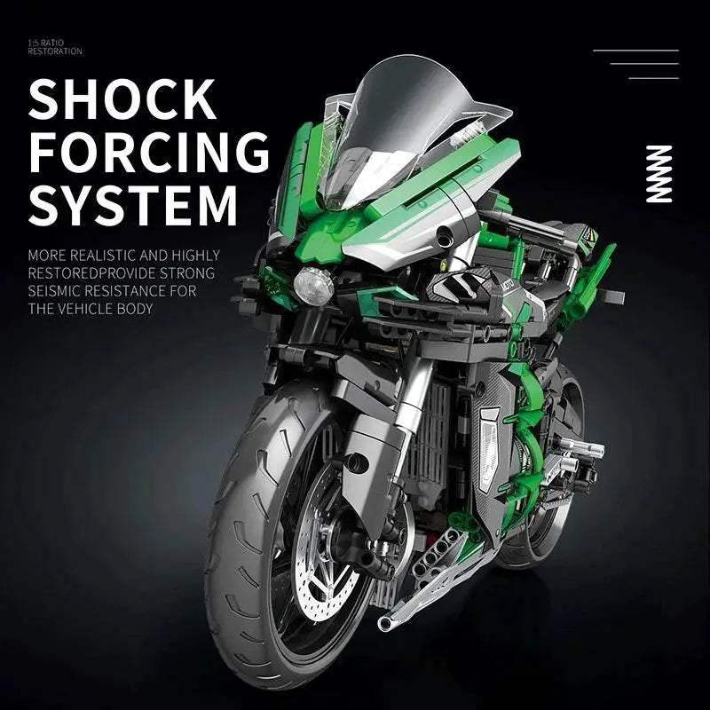 2088PCS H2 SX Motorcycle Building Blocks City Racing Model - ToylandEU