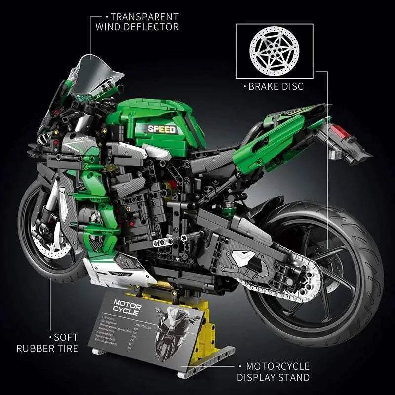2088PCS H2 SX Motorcycle Building Blocks City Racing Model - ToylandEU