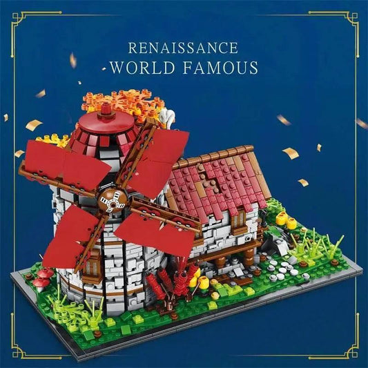  MOC 2296PCS Windmill Tree House Mill Street View Building Blocks -  ToylandEU™