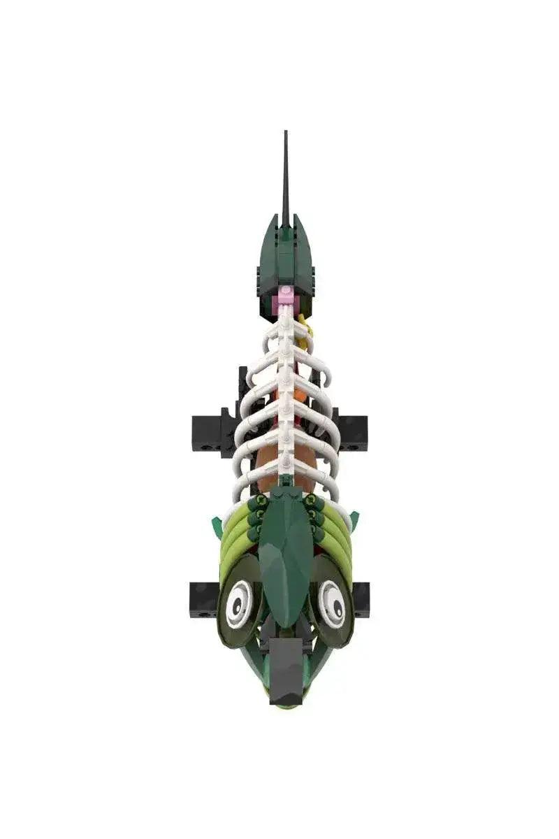 MOC 241PCS MOC Zombie Fish Model Building Blocks Halloween Gift Building Bricks MOC -  ToylandEU™
