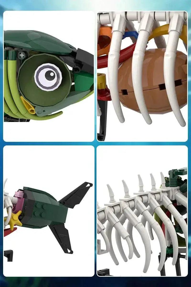  MOC 241PCS MOC Zombie Fish Model Building Blocks Halloween Gift Building Bricks MOC -  ToylandEU™