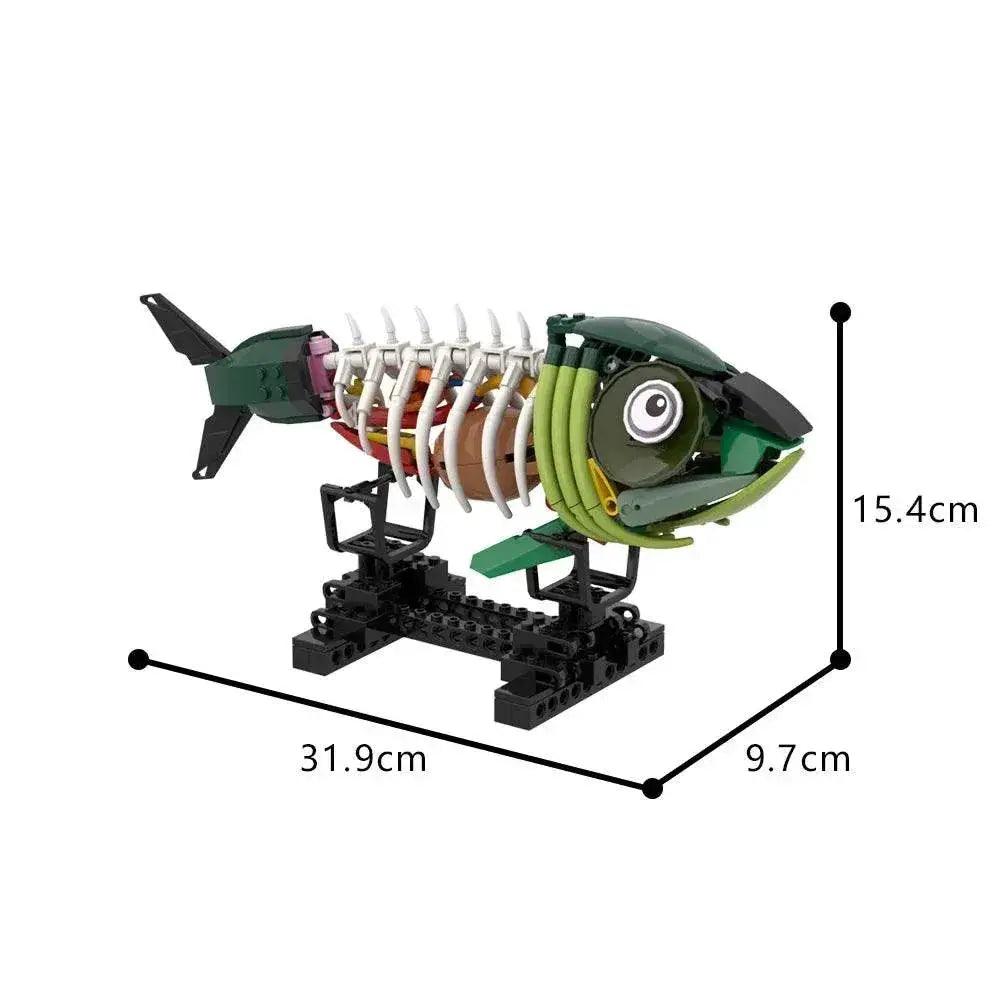  MOC 241PCS MOC Zombie Fish Model Building Blocks Halloween Gift Building Bricks MOC -  ToylandEU™