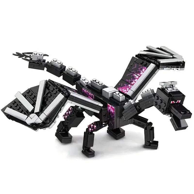 246pcs Black Pixel Dragon Movie Model Building Blocks Set - ToylandEU