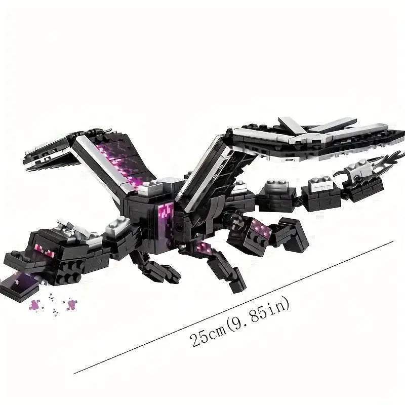 246pcs Black Pixel Dragon Movie Model Building Blocks Set - ToylandEU