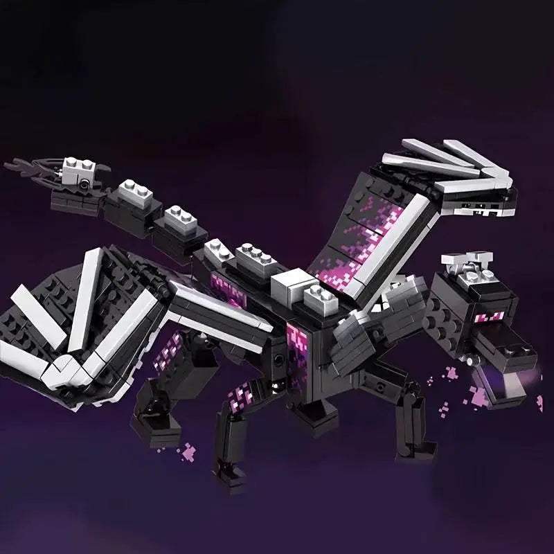 246pcs Black Pixel Dragon Movie Model Building Blocks Set - ToylandEU