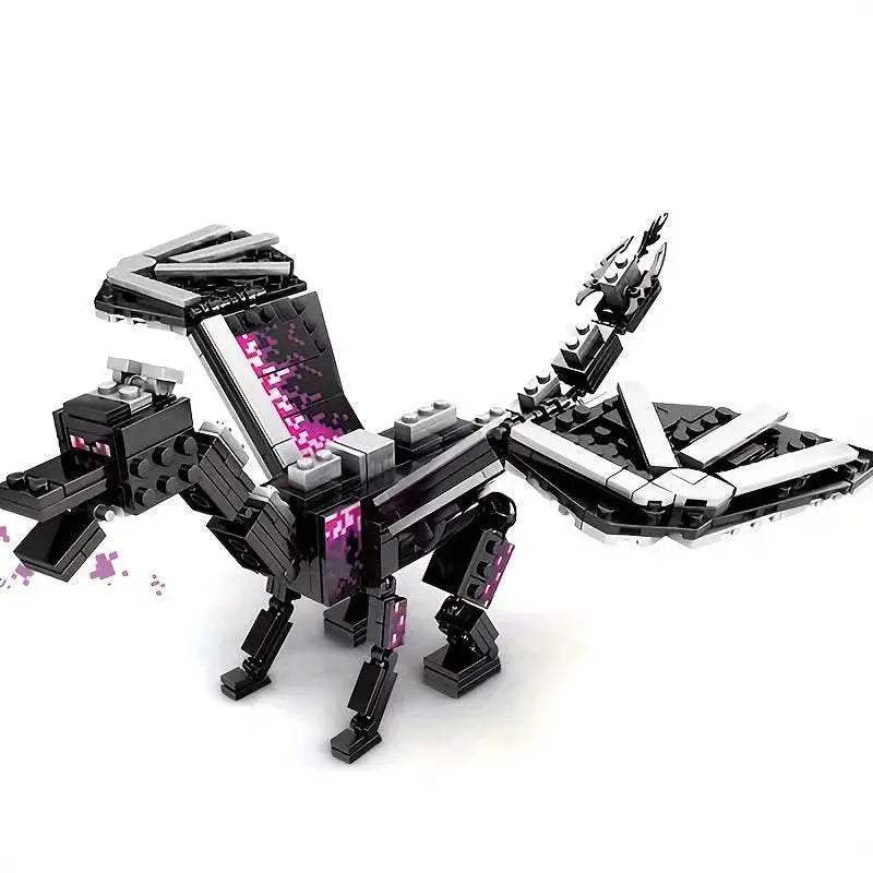 246pcs Black Pixel Dragon Movie Model Building Blocks Set - ToylandEU