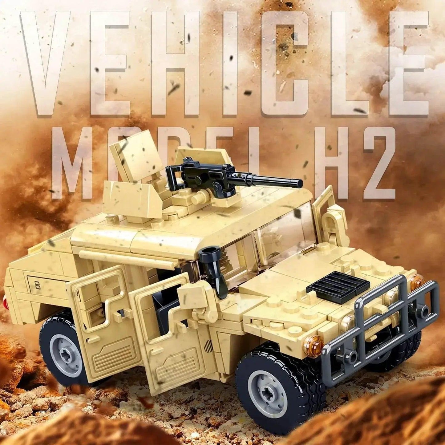  MOC 265PCS WW2 Military SWAT H2 Assault Vehicle Building Blocks -  ToylandEU™