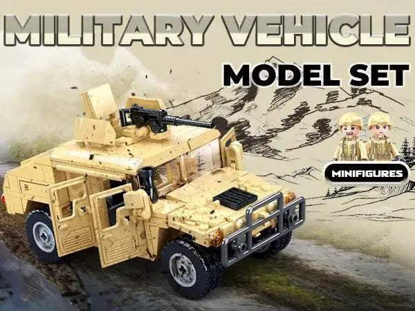 265PCS WW2 Military SWAT H2 Assault Vehicle Building Blocks - ToylandEU