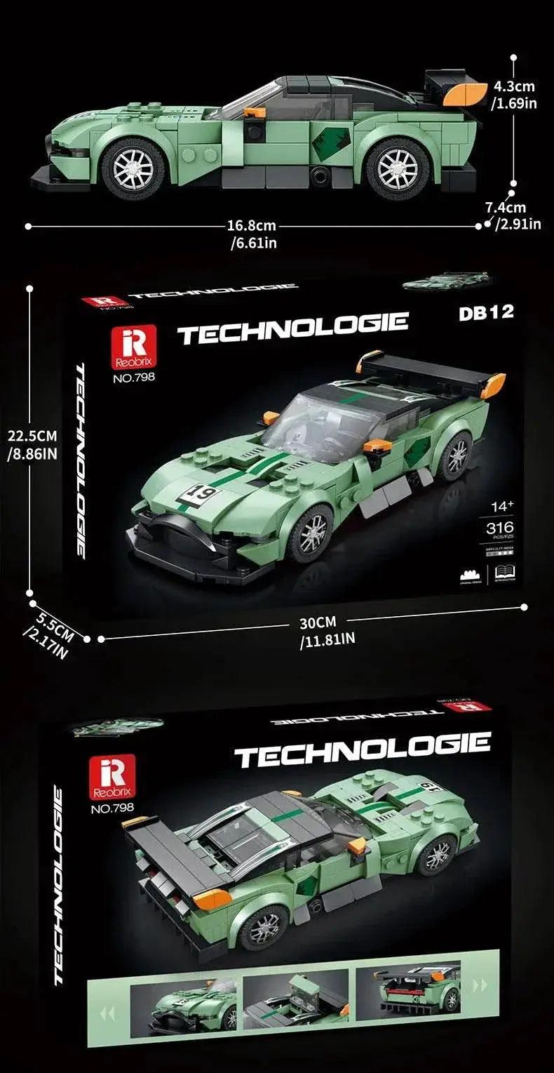  MOC 316PCS Champion Sports Car Building Blocks Creative Toy -  ToylandEU™
