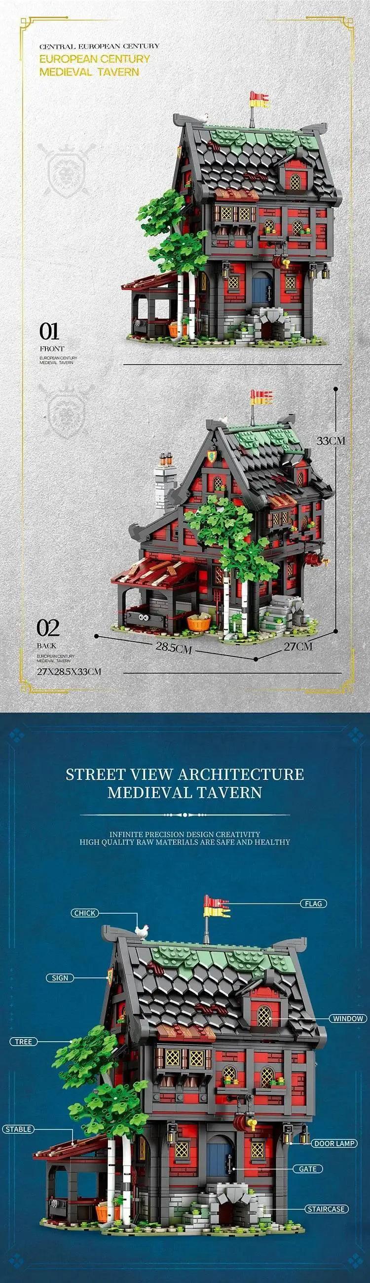  MOC 3214PCS Crusader Hotel Building Blocks MOC Model Kids Toys -  ToylandEU™