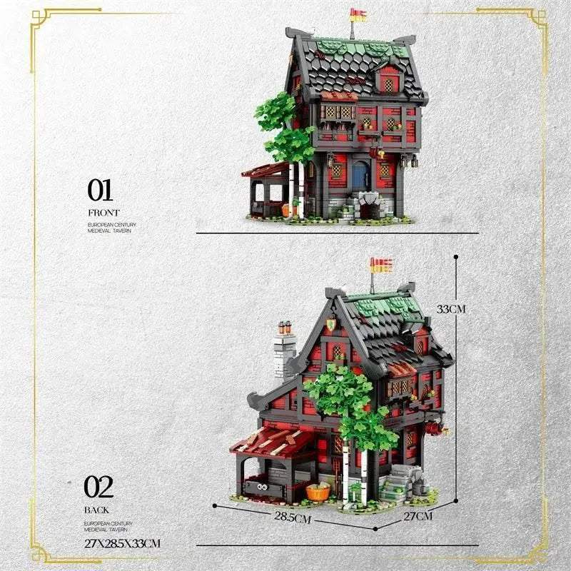 3214PCS Crusader Hotel Building Blocks MOC Model Kids Toys - ToylandEU