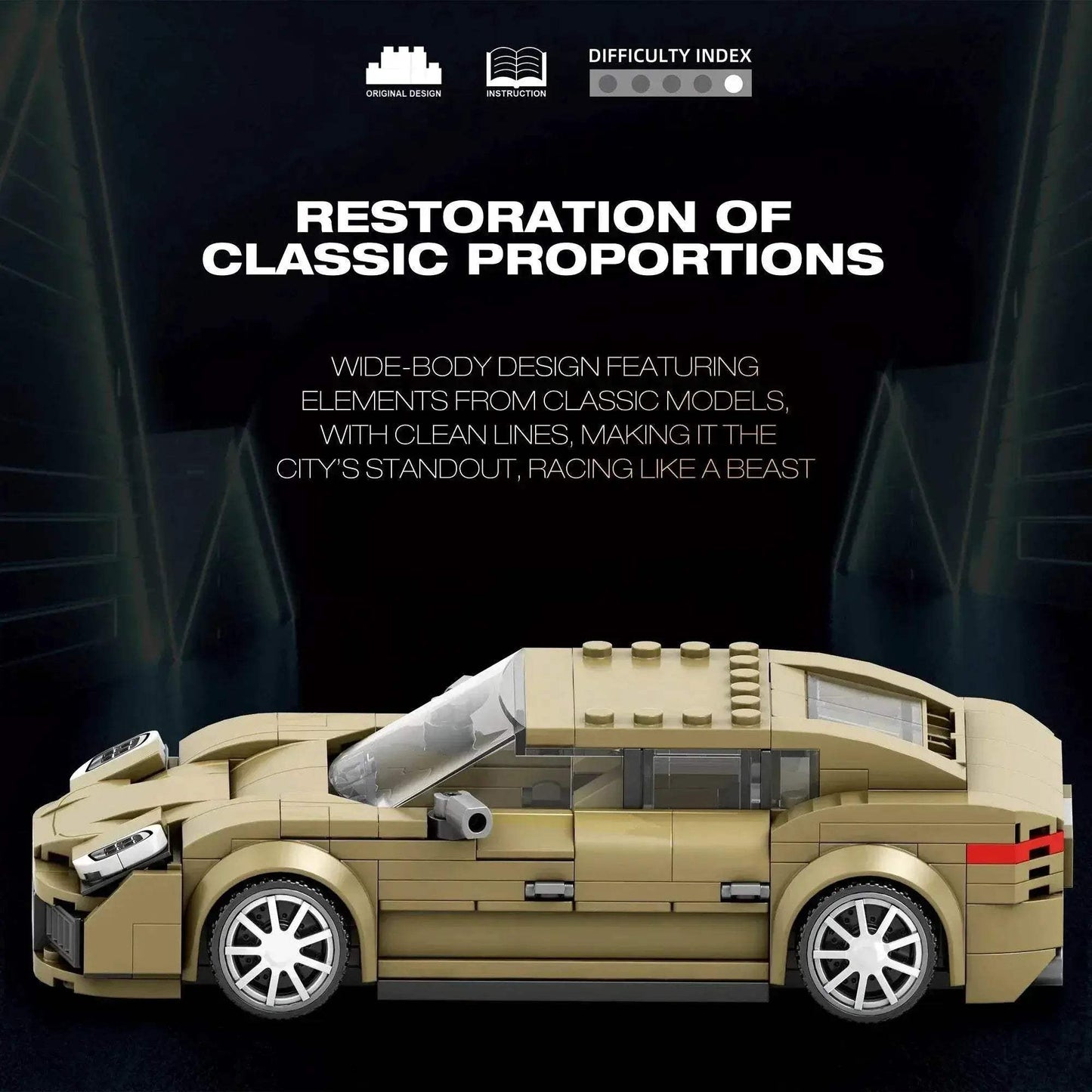 324PCS Luxury Coupe Building Blocks Speed Car Model Gift - ToylandEU