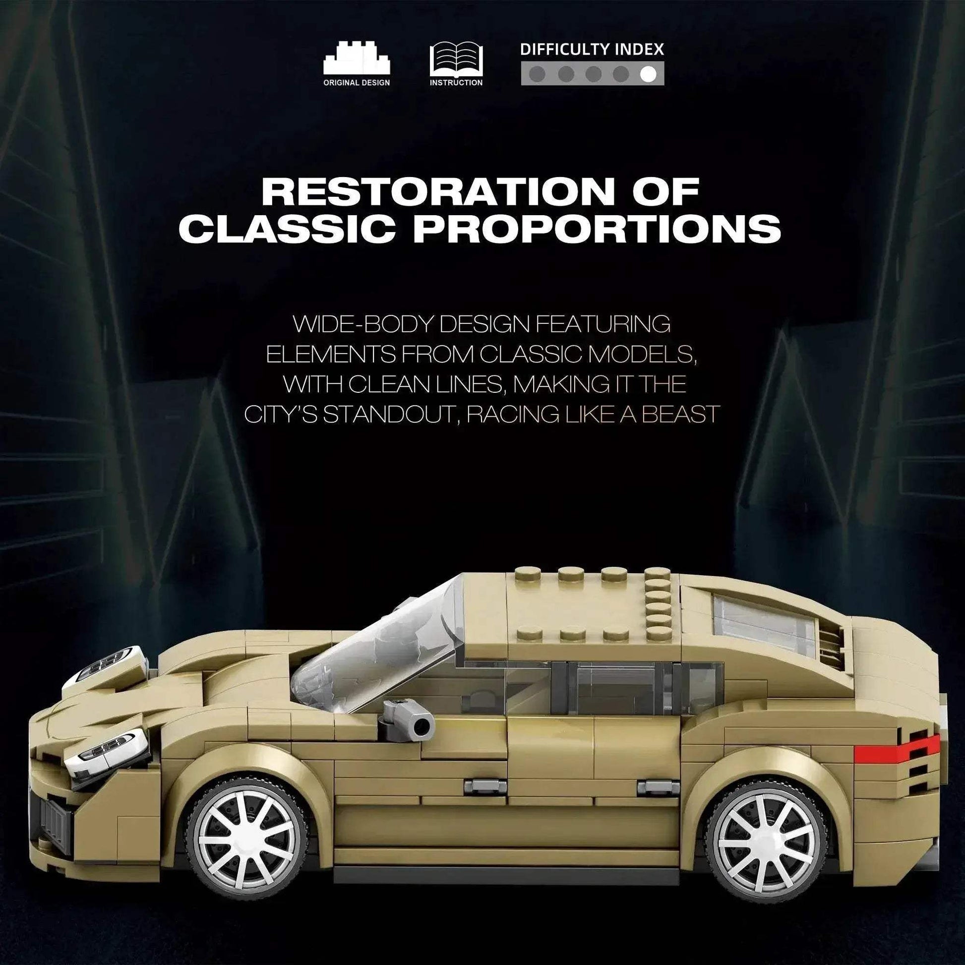 324PCS Luxury Coupe Building Blocks Speed Car Model Gift - ToylandEU