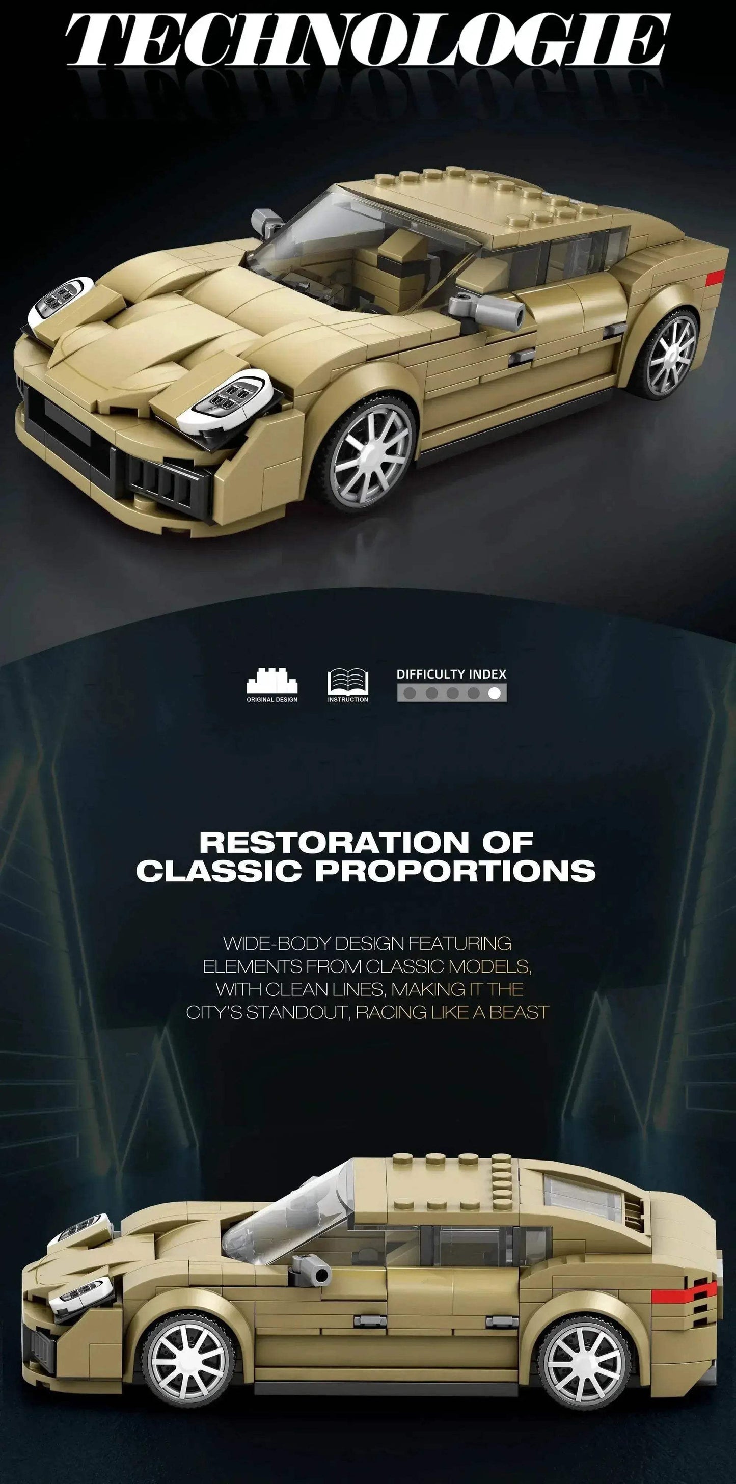 324PCS Luxury Coupe Building Blocks Speed Car Model Gift - ToylandEU