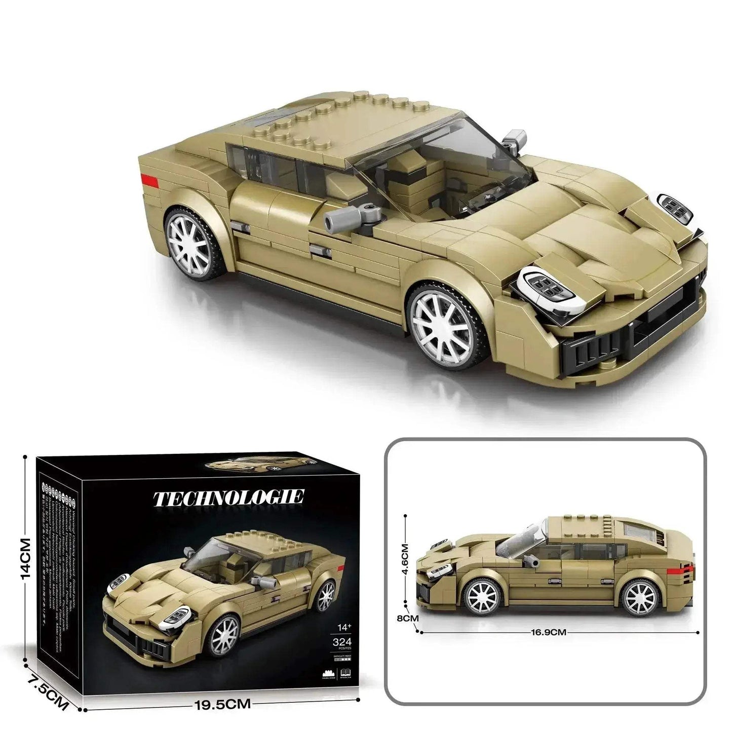 324PCS Luxury Coupe Building Blocks Speed Car Model Gift - ToylandEU