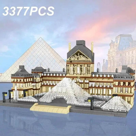  MOC 3377PCS Louvre Model Building Blocks Architectural Desktop Gifts -  ToylandEU™