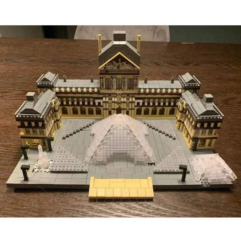 3377PCS Louvre Model Building Blocks Architectural Desktop Gifts - ToylandEU