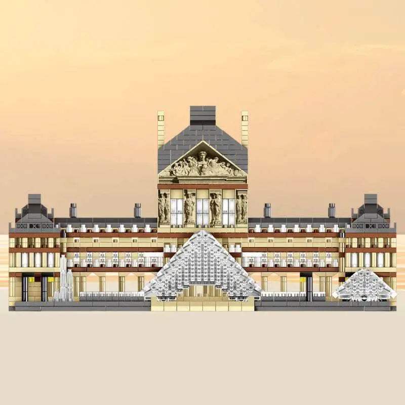 3377PCS Louvre Model Building Blocks Architectural Desktop Gifts - ToylandEU