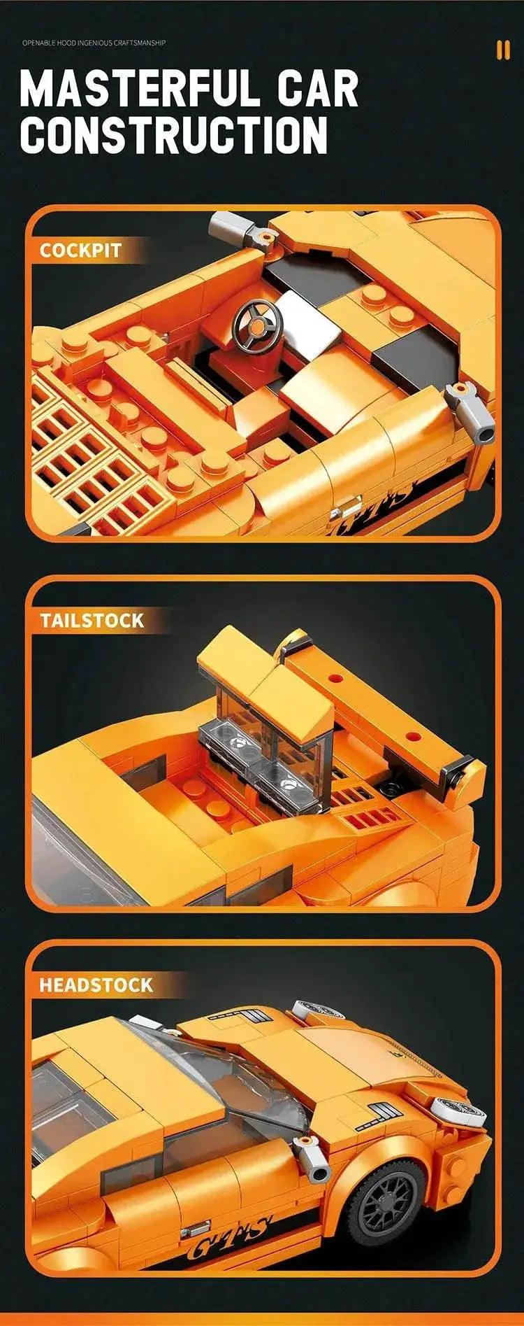 MOC 338PCS City Champion Racing Building Blocks Supercar Model Toys -  ToylandEU™