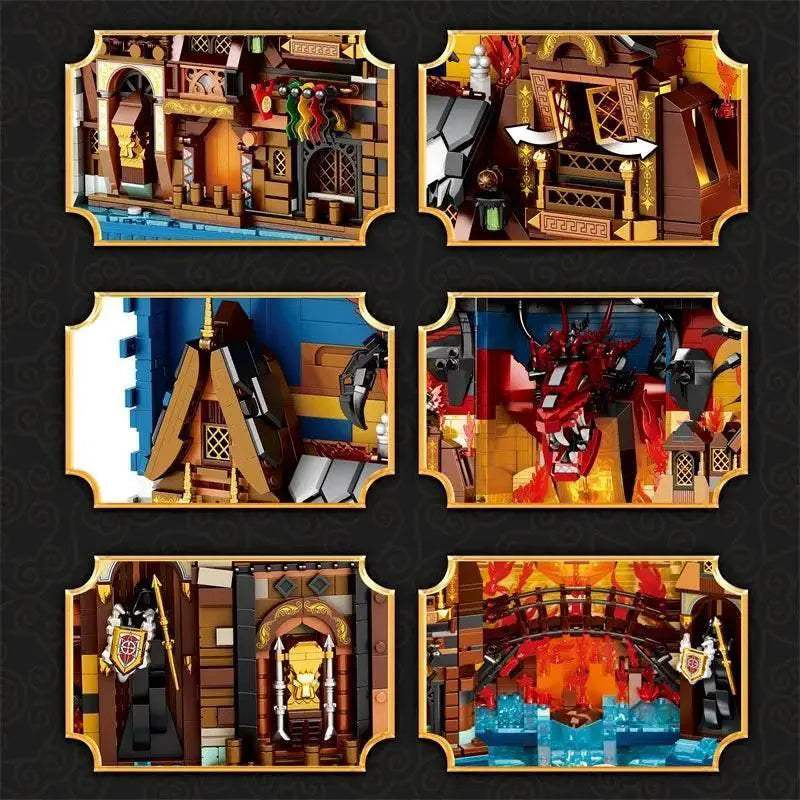 3398PCS Hobbit Themed Bookstore Building Blocks Assembly Toys - ToylandEU
