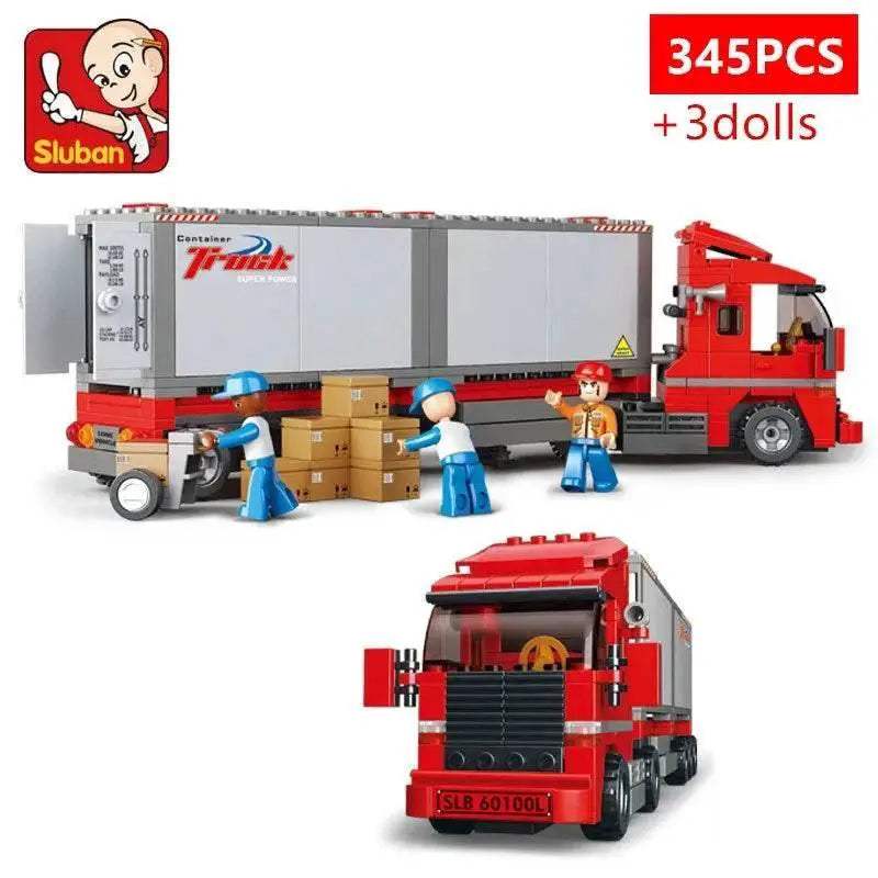 345PCS City Double Container Freight Car Building Blocks - ToylandEU