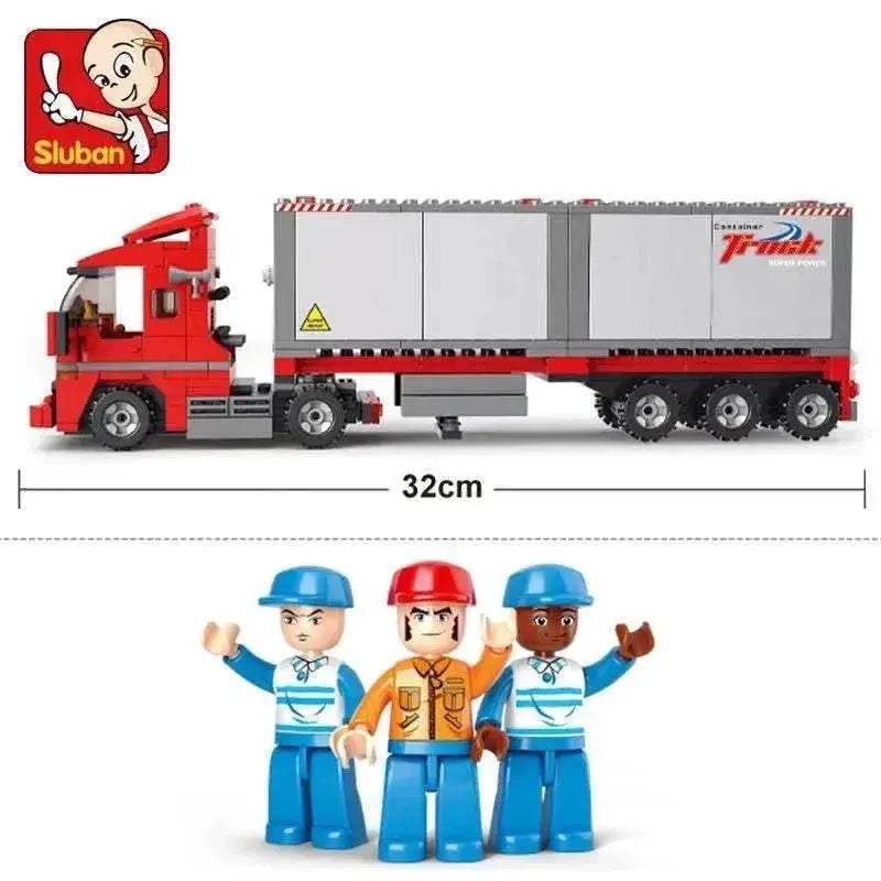 345PCS City Double Container Freight Car Building Blocks - ToylandEU
