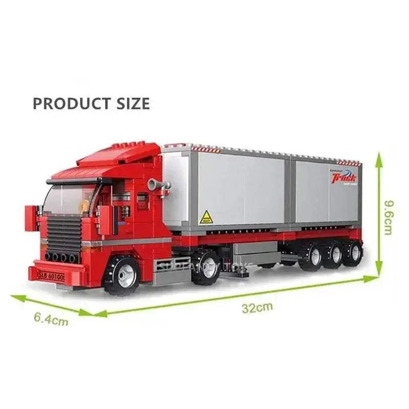 345PCS City Double Container Freight Car Building Blocks - ToylandEU