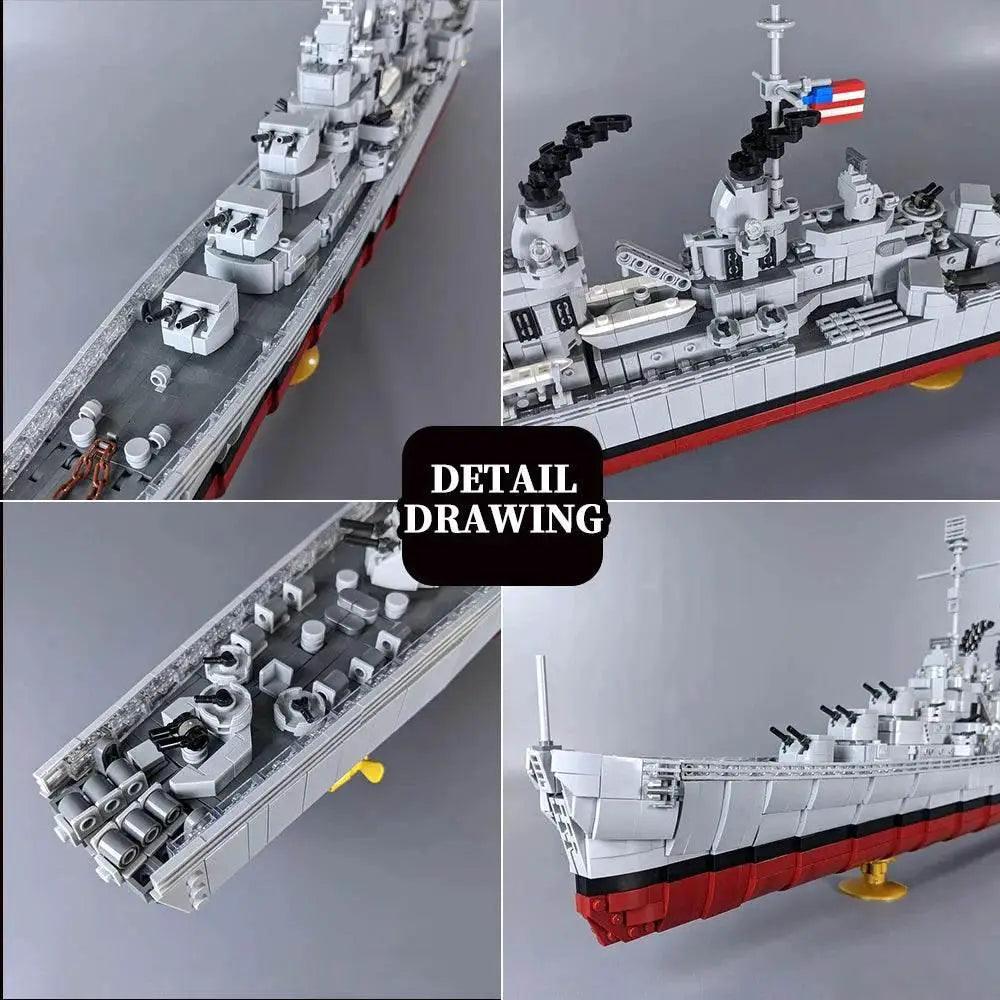  MOC 3561PCS MOC Atlanta-Class Cruiser Building Blocks Army Ocean Warship Building Bricks MOC -  ToylandEU™