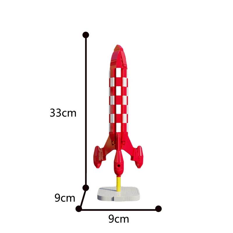 MOC-39001 Moon Rocket Building Block Kit For Creative Kids - ToylandEU