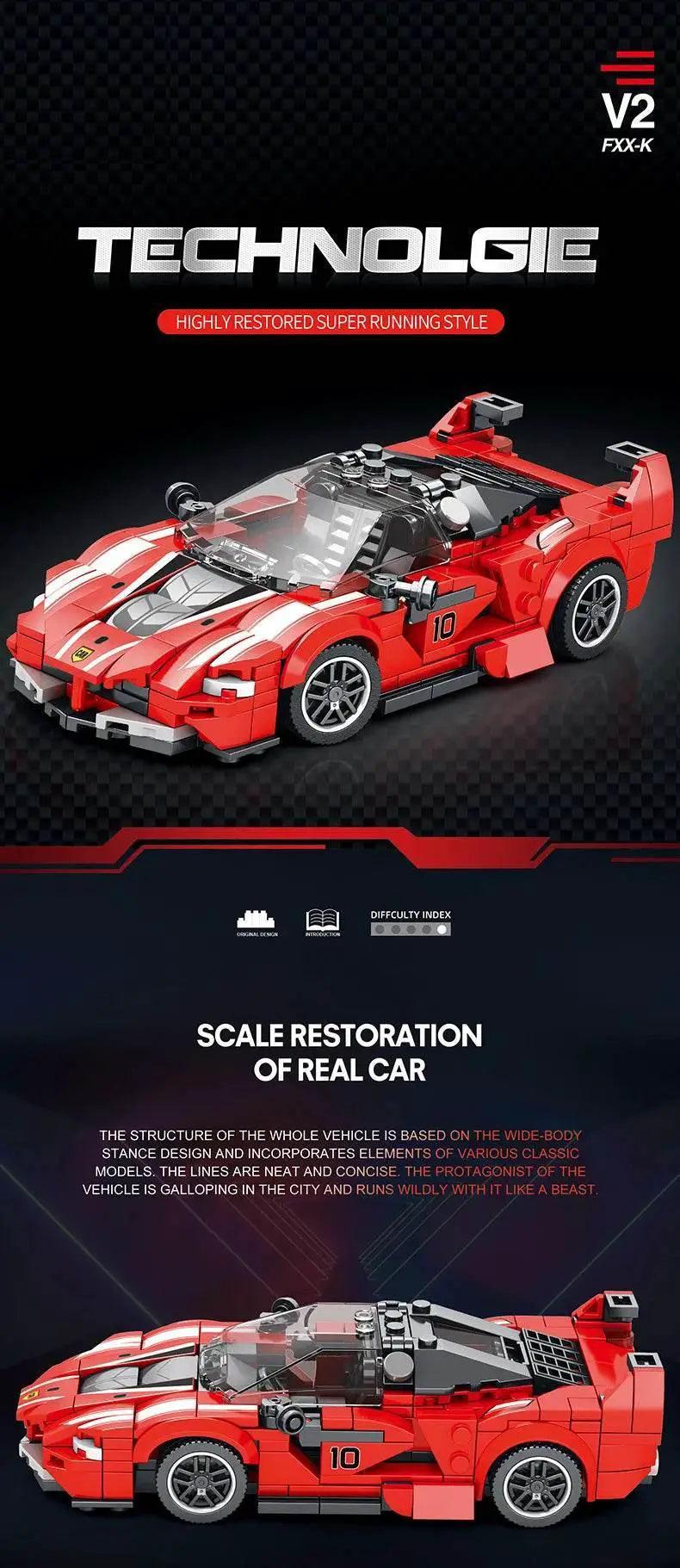  MOC 392PCS Sports Car Model Building Blocks DIY Assembly Toys -  ToylandEU™