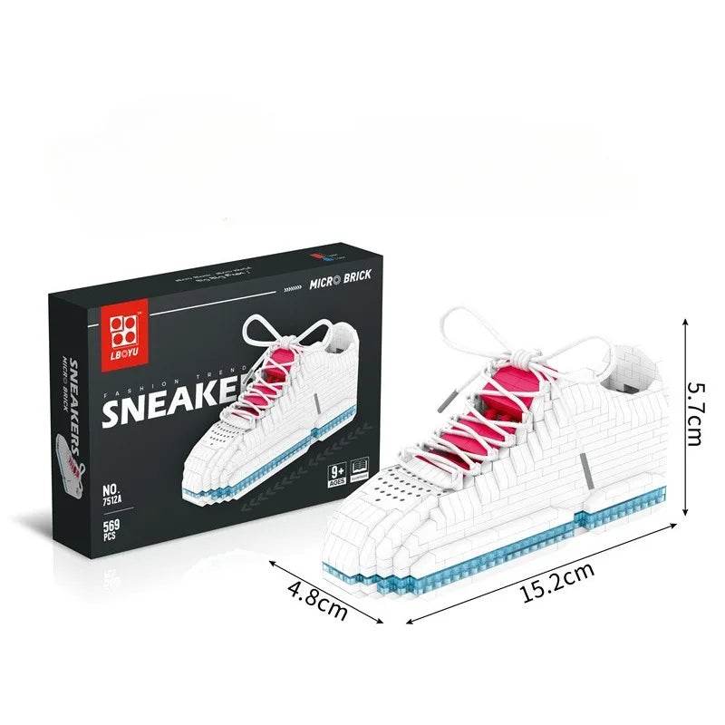 MOC 400Pcs Micro Building Block Trendy Shoe Model Assembly Toy Building Bricks MOC - ToylandEU