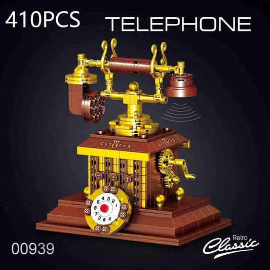 410PCS Retro Telephone Building Blocks Vintage Phone Toy - ToylandEU