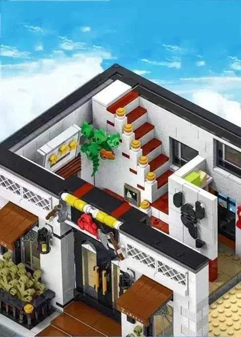 4132PCS Seafood Restaurant Model Building Blocks Creative City - ToylandEU
