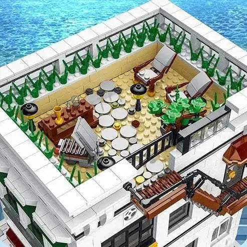 4132PCS Seafood Restaurant Model Building Blocks Creative City - ToylandEU