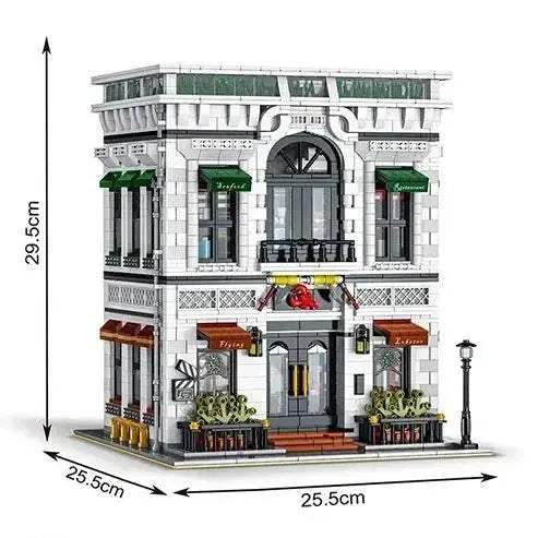 4132PCS Seafood Restaurant Model Building Blocks Creative City - ToylandEU