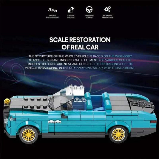  MOC 417PCS Retro Luxury Cars Model Building Blocks 1:24 Scale -  ToylandEU™