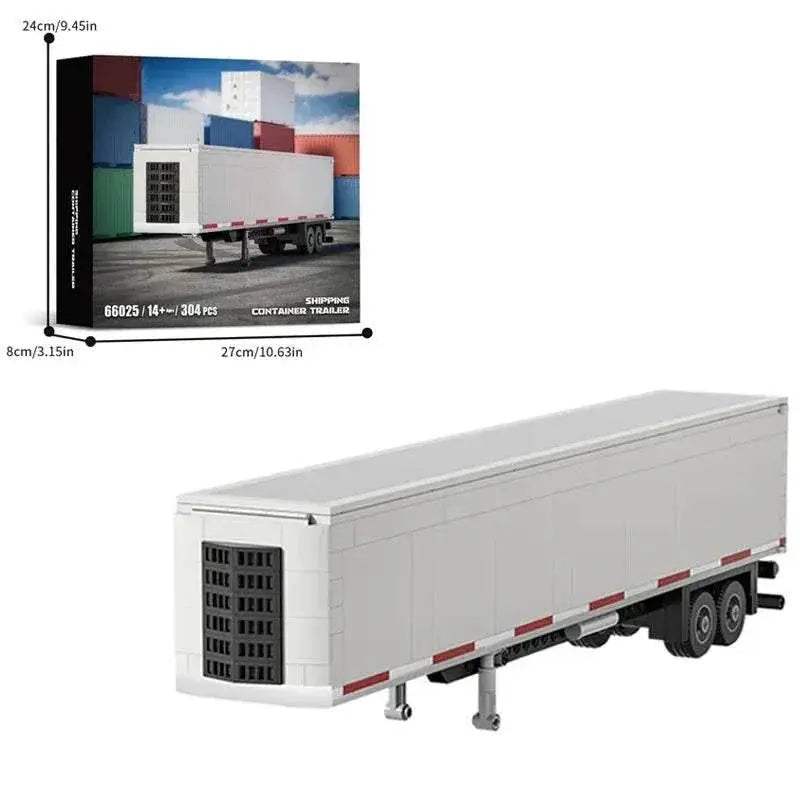 421PCS European Truck Head Building Blocks Creative Connectable Container Trailer Model Bricks Diy Toys - ToylandEU