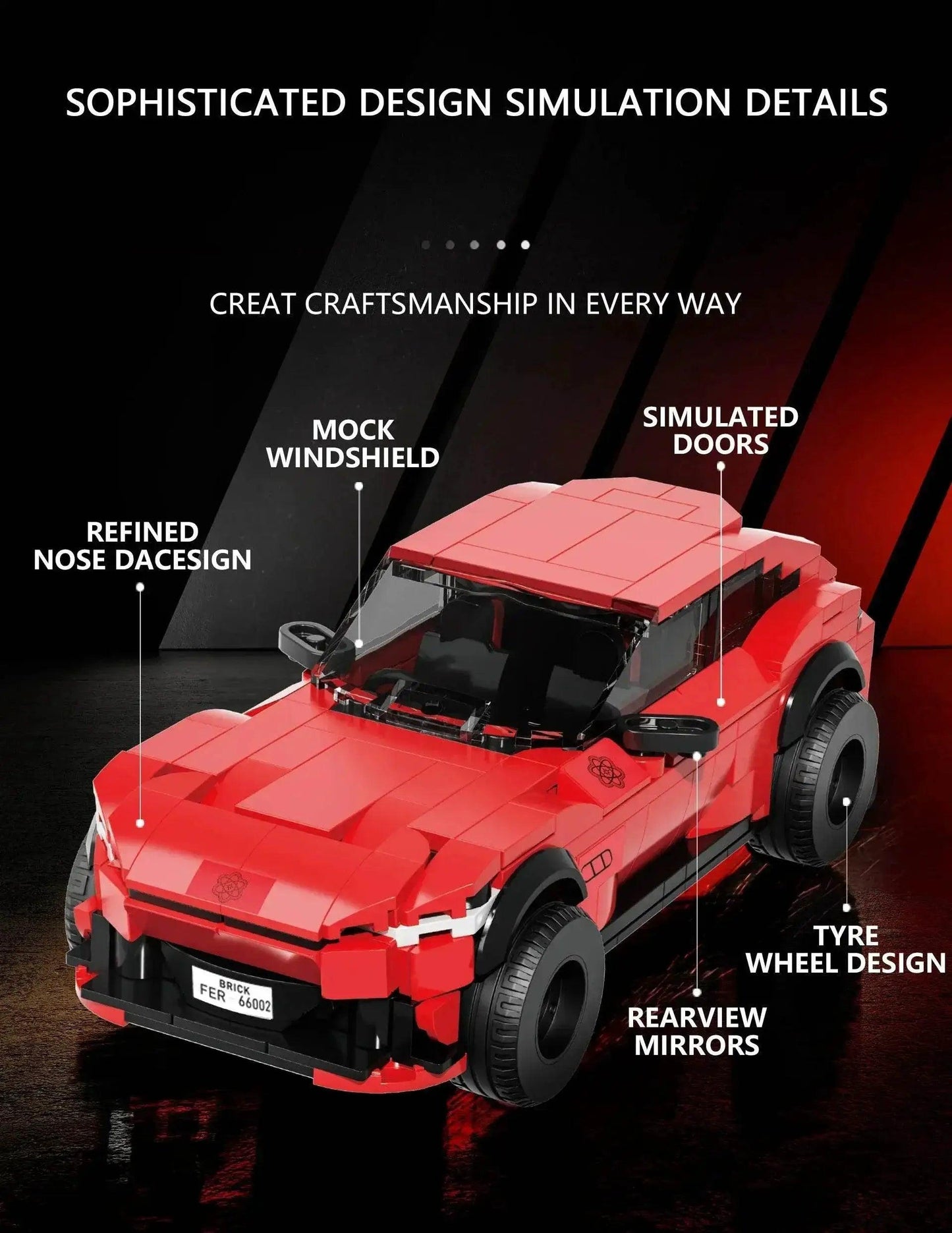  MOC 451PCS Off Road Vehicle Building Blocks City SUV Car Model MOC Bricks Holiday Gifts -  ToylandEU™