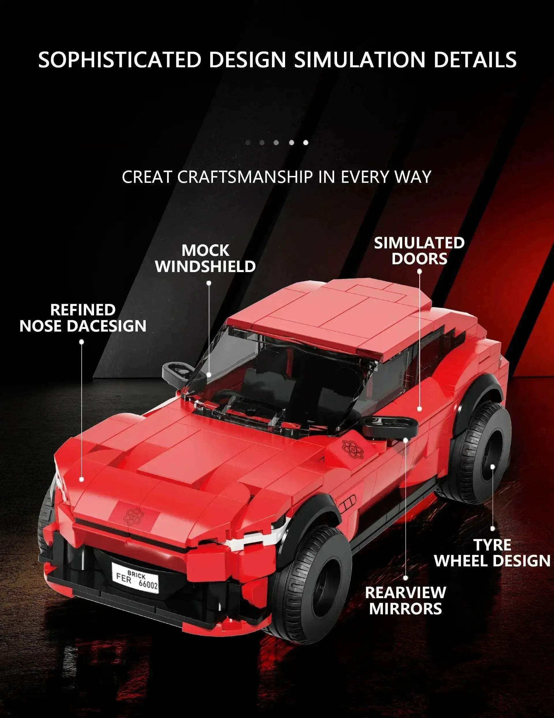 451PCS Off Road Vehicle Building Blocks City SUV Car Model MOC Bricks Holiday Gifts - ToylandEU
