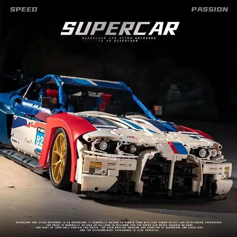 4556PCS City Technical M4 Powerful Sport Car Building Blocks MOC - ToylandEU