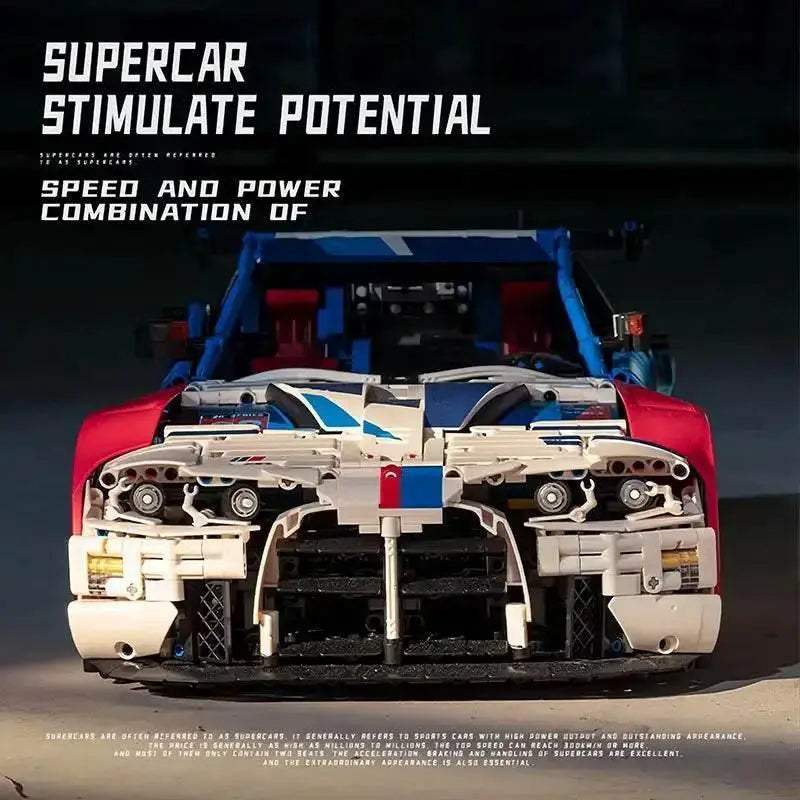 4556PCS City Technical M4 Powerful Sport Car Building Blocks MOC - ToylandEU